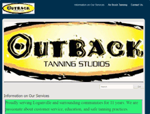 Tablet Screenshot of outbacktanningloganville.com